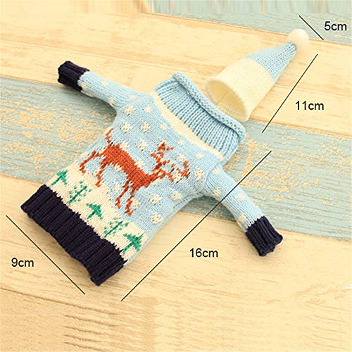 Christmas Wine Bottle Covers 4 Set E841007