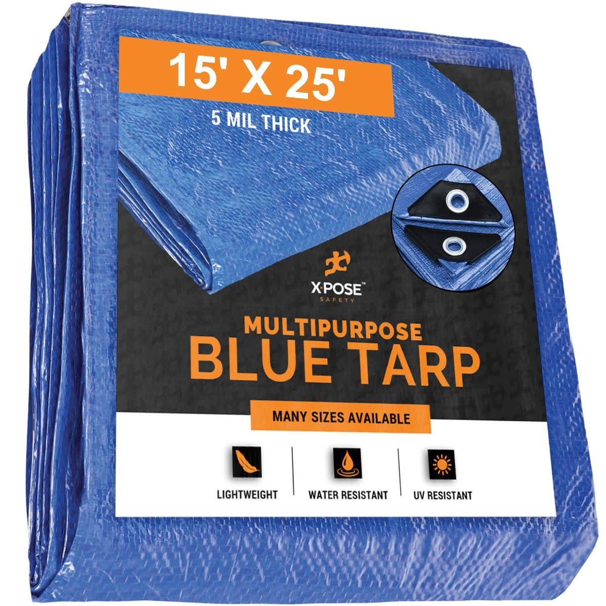 Blue Poly Tarps 15 x 25 Case of 6 L719