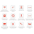 720p WiFi Wireless Security System 4-Ch NVR E886597