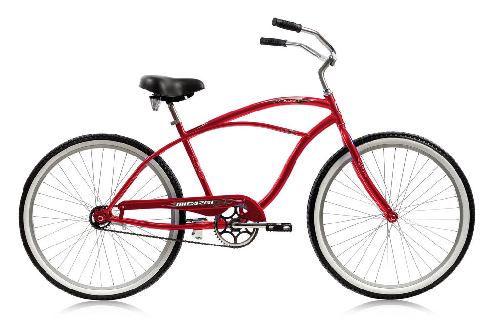 26 In. Single Speed Beach Cruiser Bicycle Pink E1741