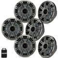 6.5" Charcoal Marine Speakers 3 Pairs E121
