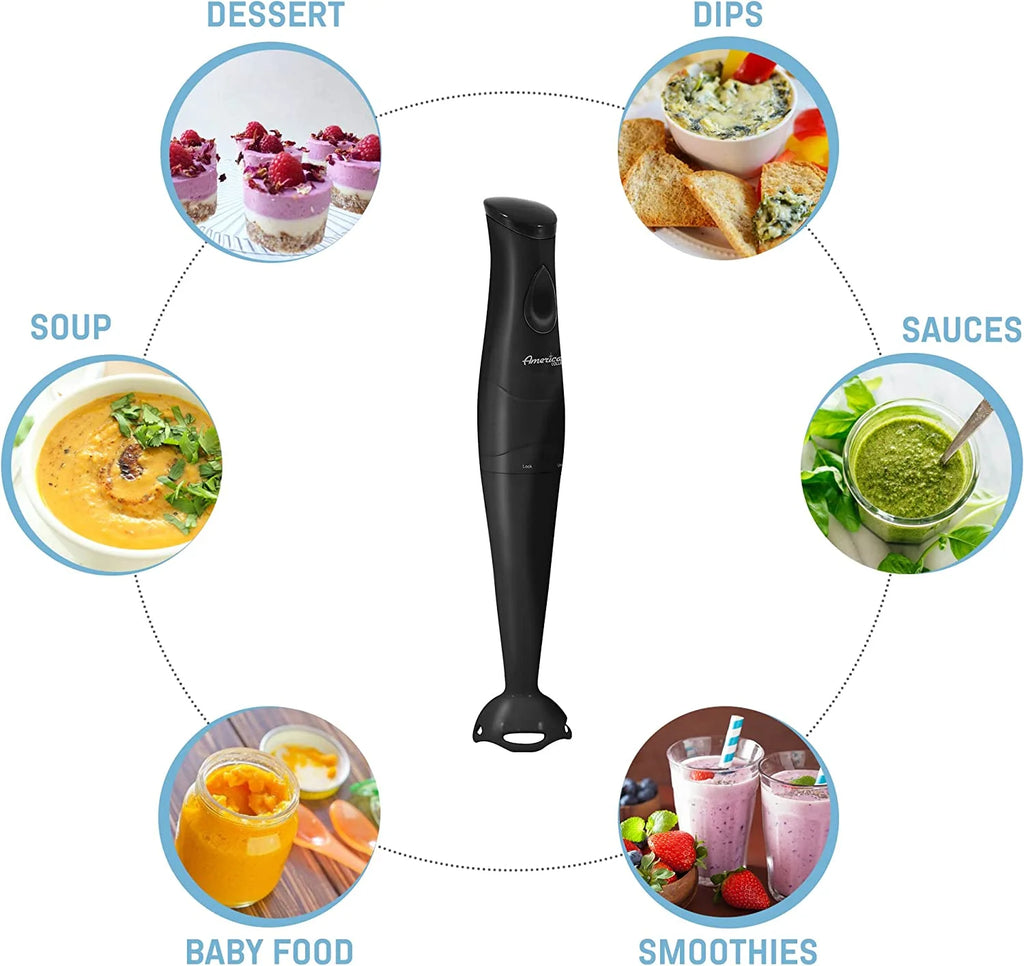 150W Hand Blender with Detachable Wand, Black W864
