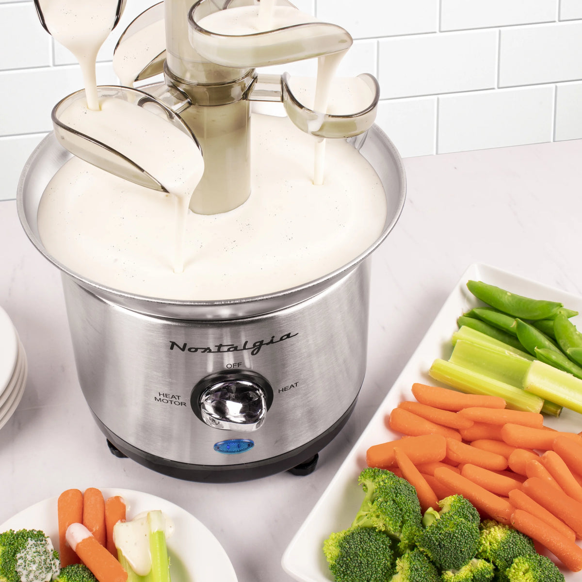 4-Tier Stainless Steel Chocolate Fondue Fountain X619