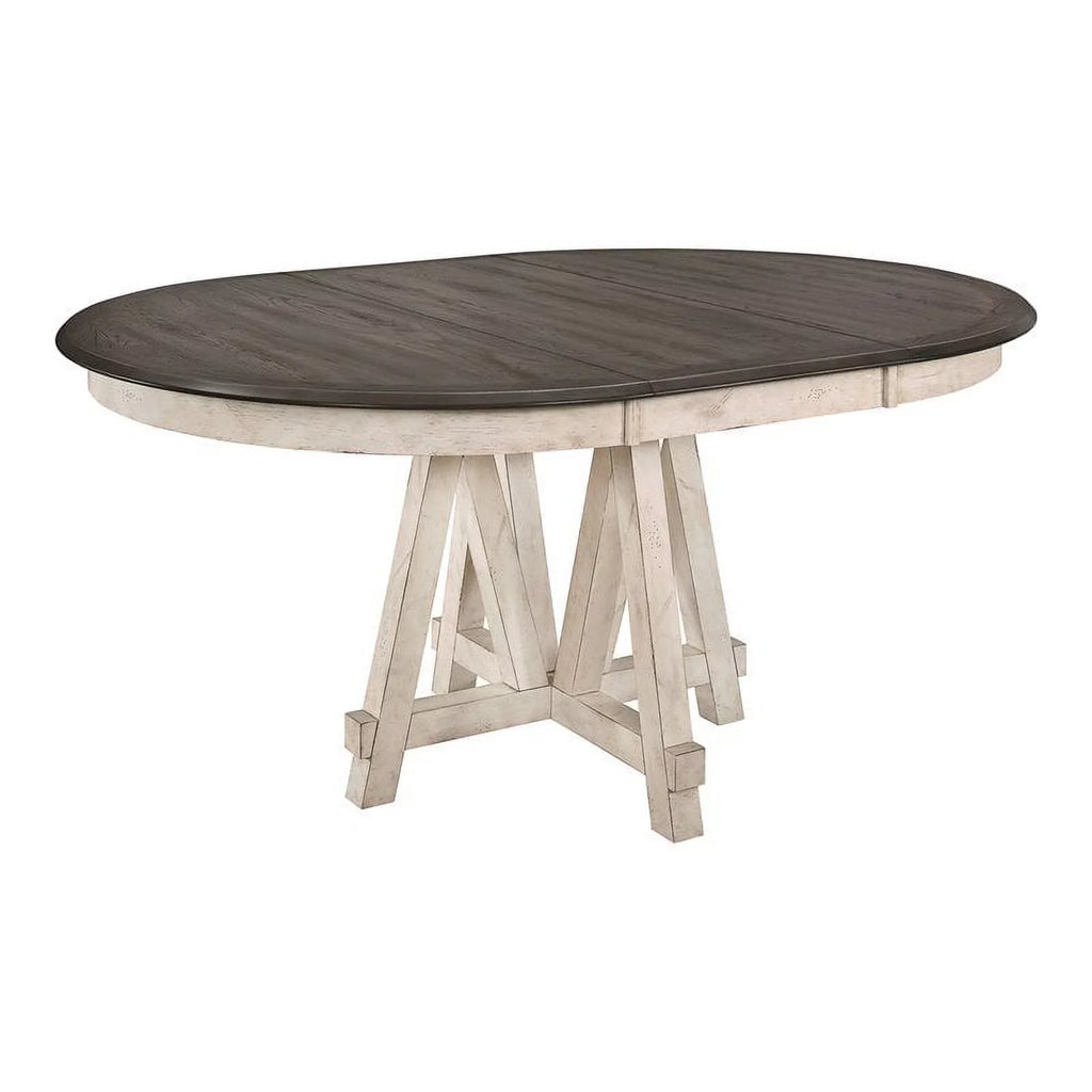 66" Round Farmhouse Wood Dining Table O678