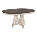 66" Round Farmhouse Wood Dining Table O678