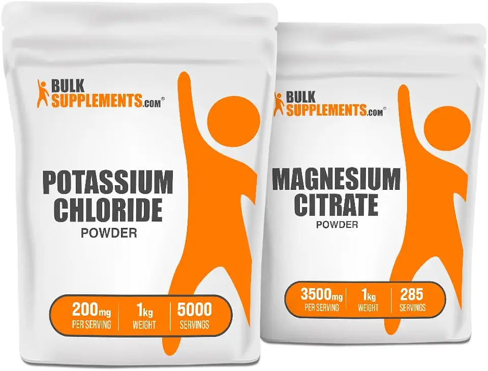 Potassium Chloride 1kg + Magnesium Citrate 1kg Bundle Y6764