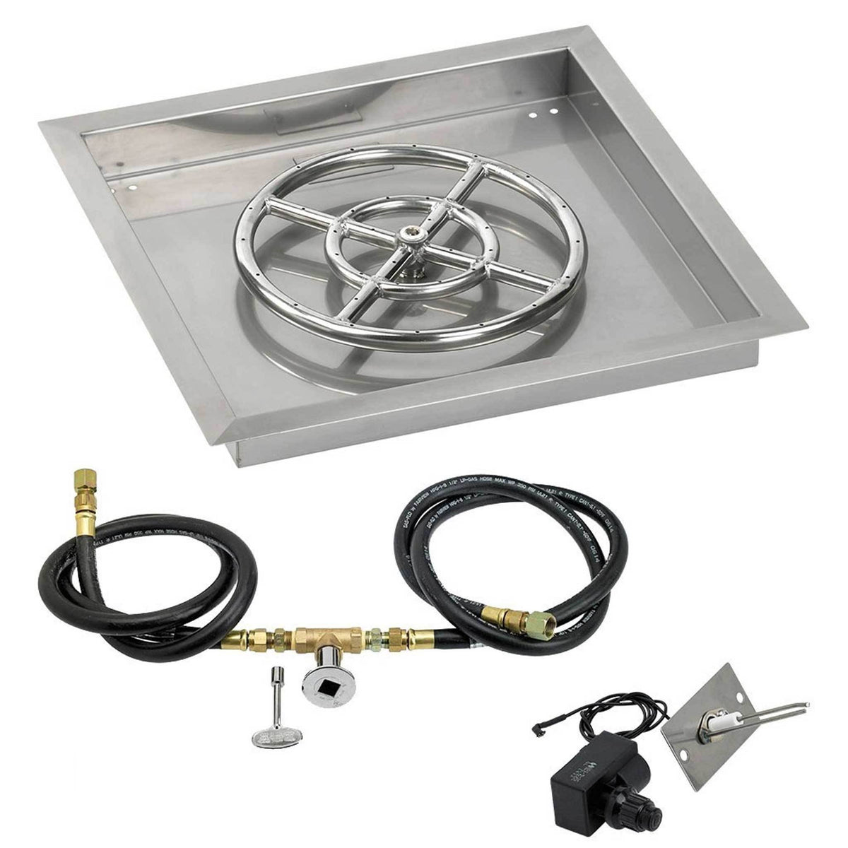 30x22 Stainless Steel Drop-In Pan with Match Light Kit Q3180