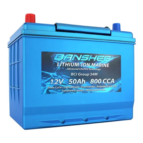 Group 34 Dual Terminal Deep Cycle Lithium-Ion Battery O16162