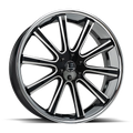 Gloss Black Milled Stainless Steel Lip H916070