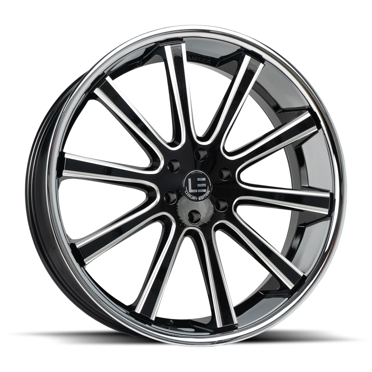 Gloss Black Milled Stainless Steel Lip H916070