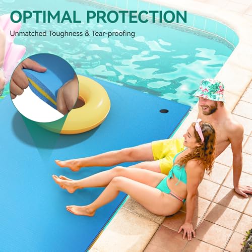 9' 12' Blue Lily Pad Floating Mat D718149