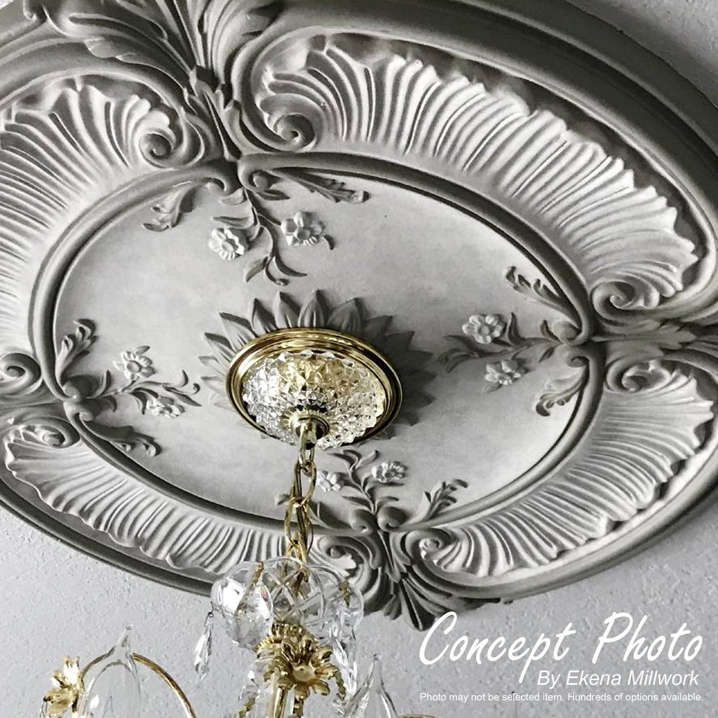 Hand-Painted Gold Ceiling Medallion R811