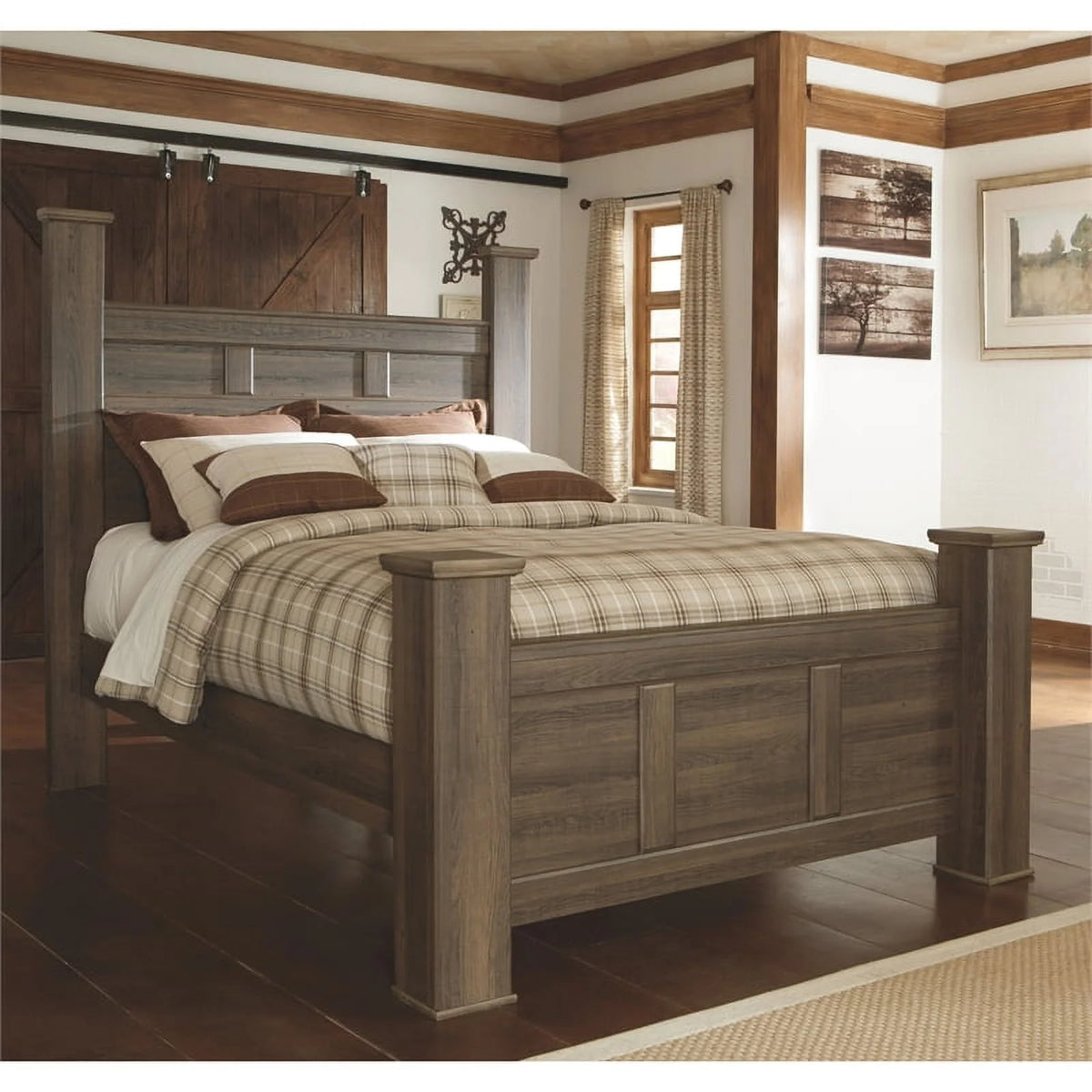 Queen Bed in Dark Brown G458184
