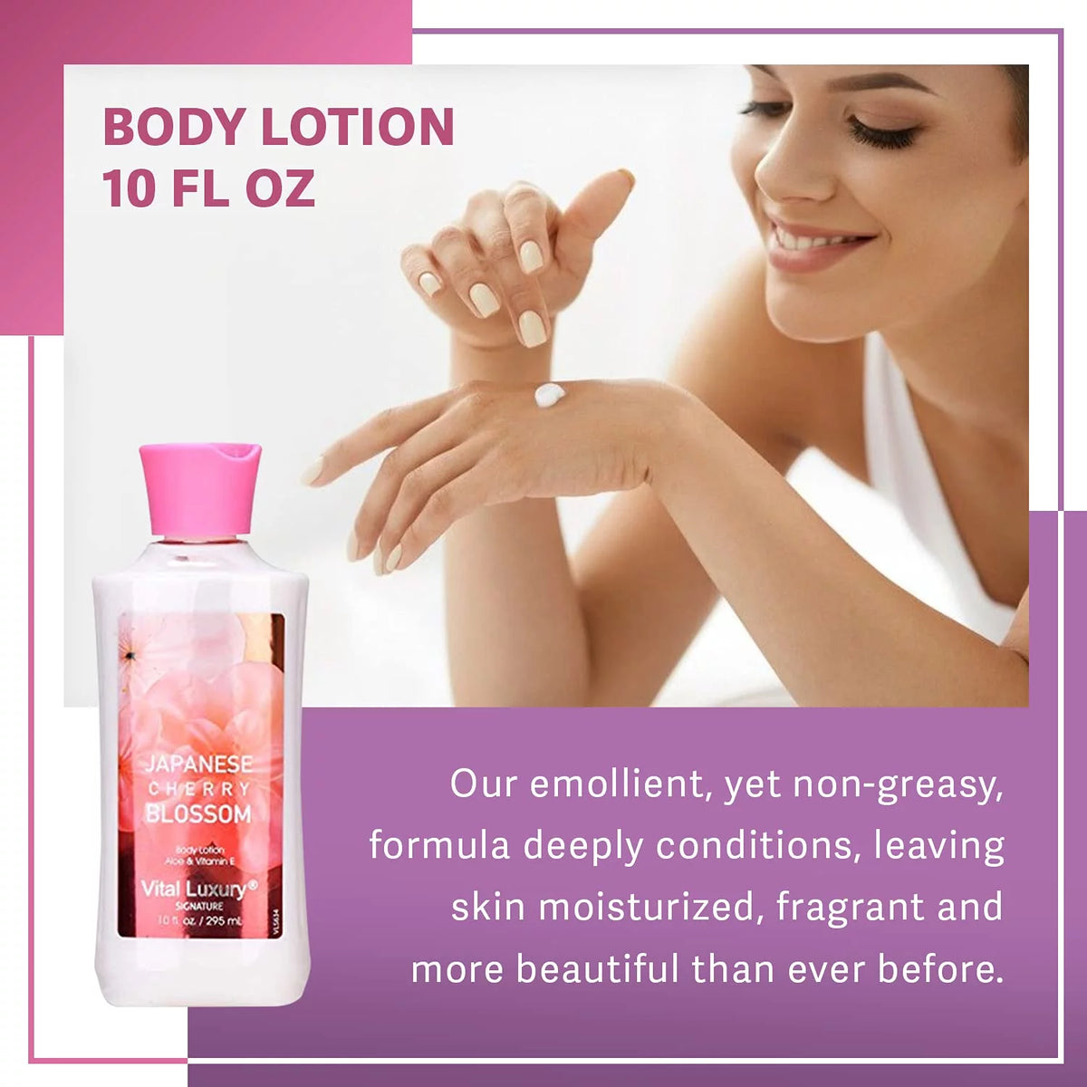 Japanese Cherry Blossom 3 Piece Set Shower Gel, Mist, and Lotion T19050