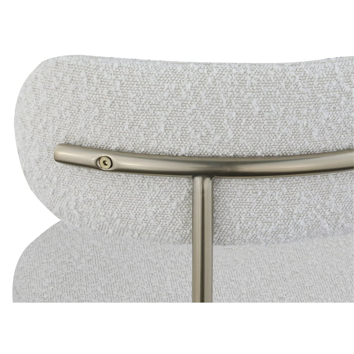 Cream Boucle Fabric Dining Chair X4589