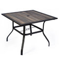 Outdoor Patio Dining Table 37" x 37" Brown N57305
