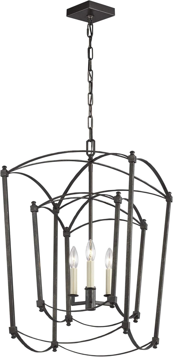 5-Light Antique Guild Linear Chandelier T790