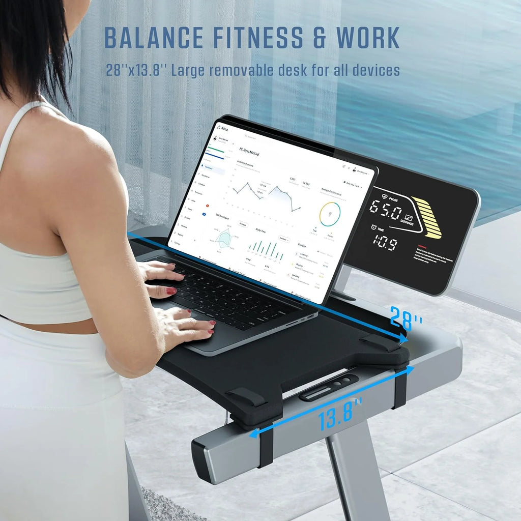 Foldable Electric Treadmill with 2.5 HP and 3-level Incline W576