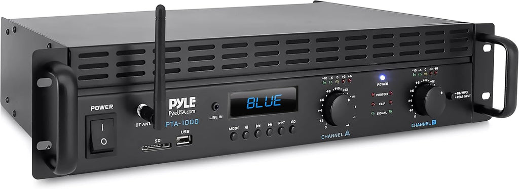 1000 Watt 2-Channel Bluetooth Power Amplifier J60512