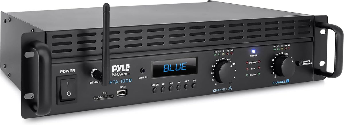 1000 Watt 2-Channel Bluetooth Power Amplifier J60512
