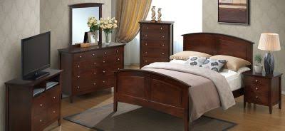 Full Panel Bed in Cappuccino M296