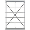 Gray Metal 5-Shelf Etagere Bookcase I648880