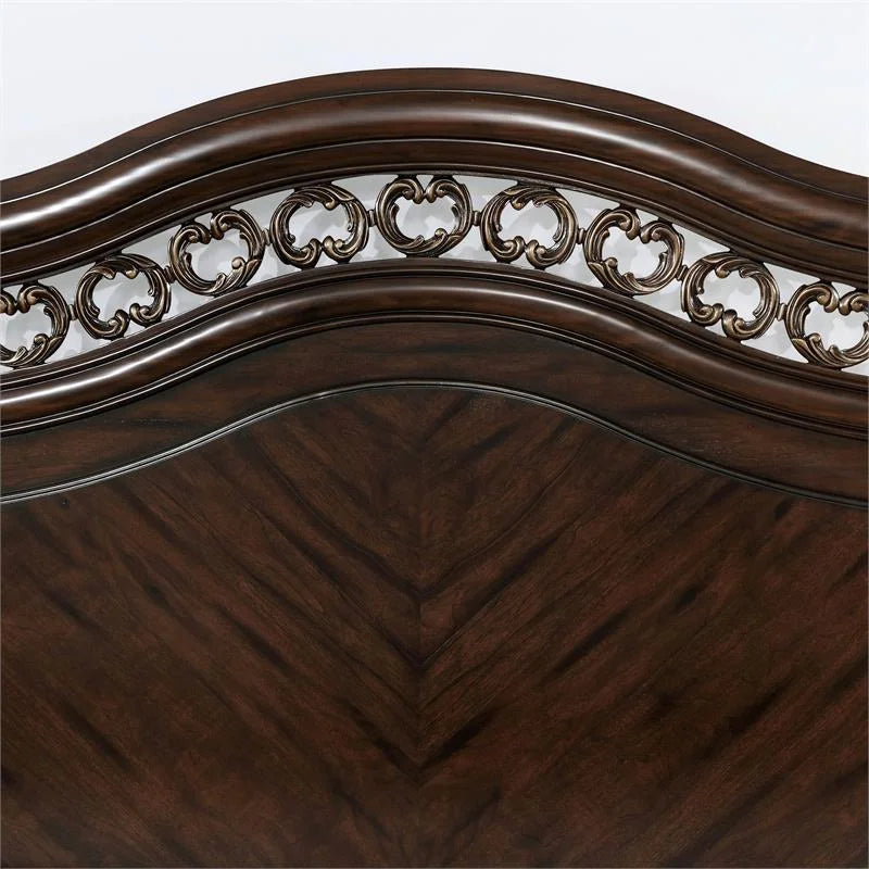 King Panel Bed in Espresso E151
