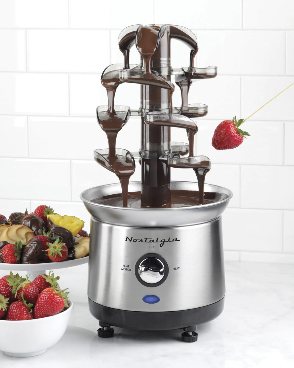4-Tier Stainless Steel Chocolate Fondue Fountain X619