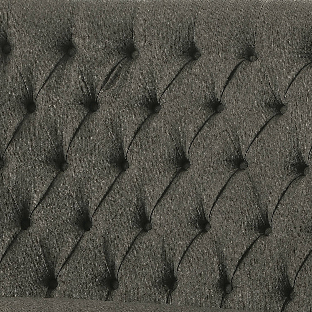 Ivory Button Tufted Loveseat Bench Z946952