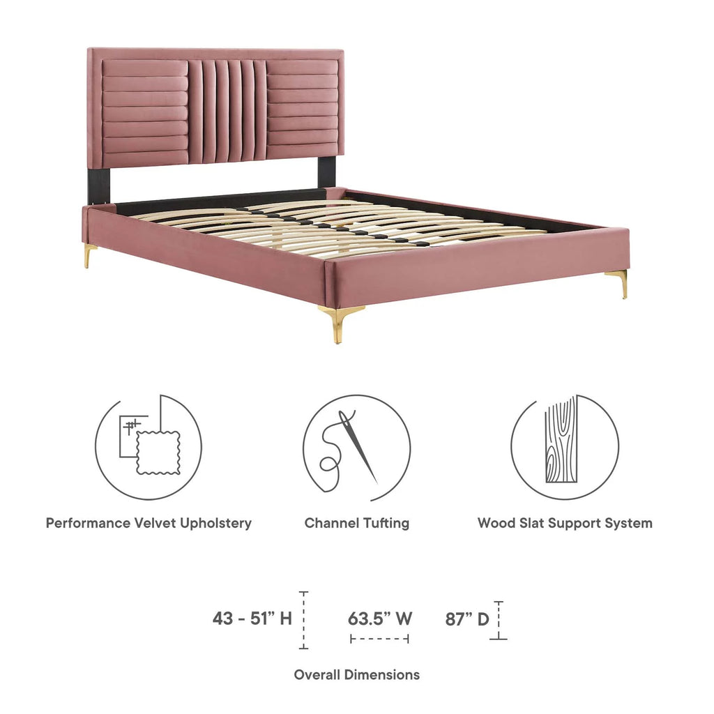 King Platform Bed H7390