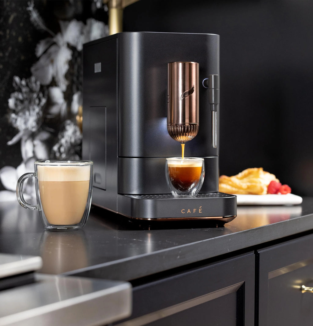 Automatic Espresso Machine with Milk Frother and Bean Grinder, Matte Black, 1.2 Liter T271