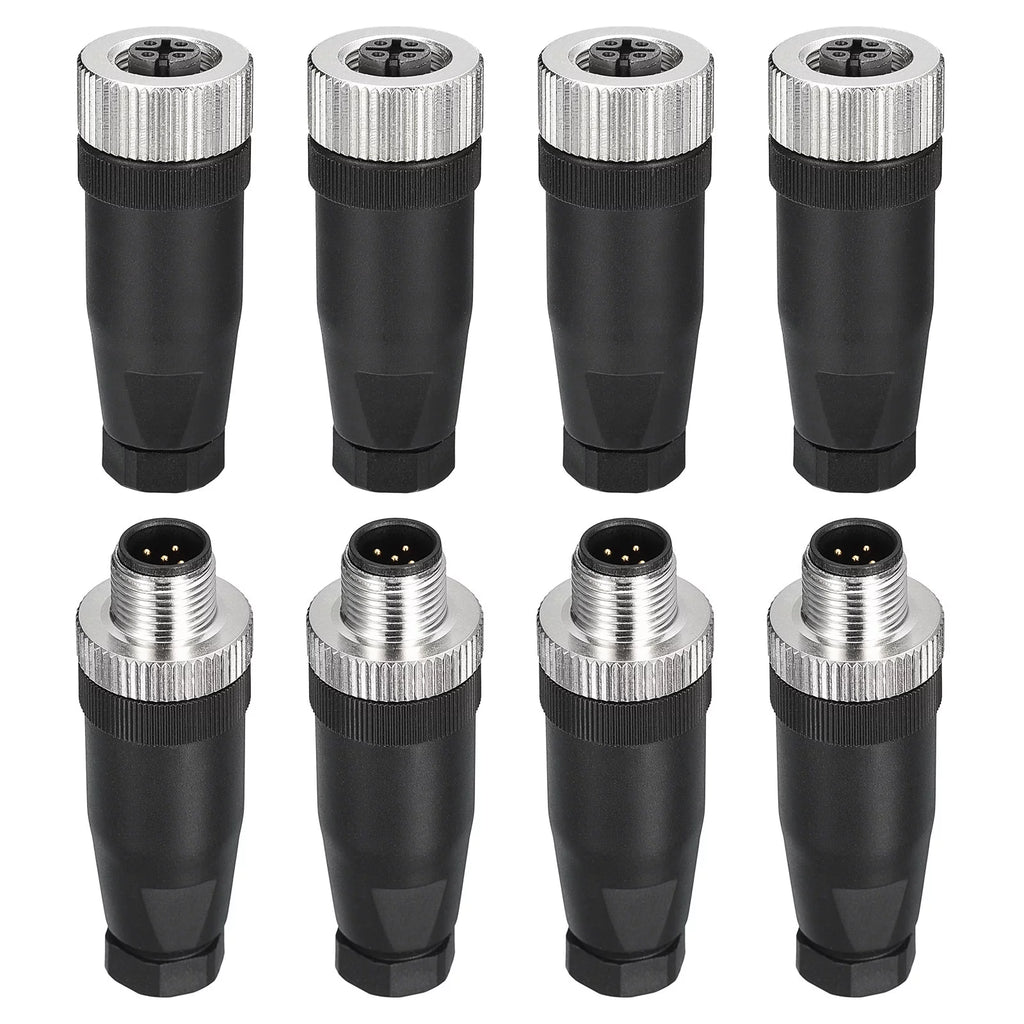 5 Pin M12 Waterproof IP67 Circular Connector 4 Set B89412