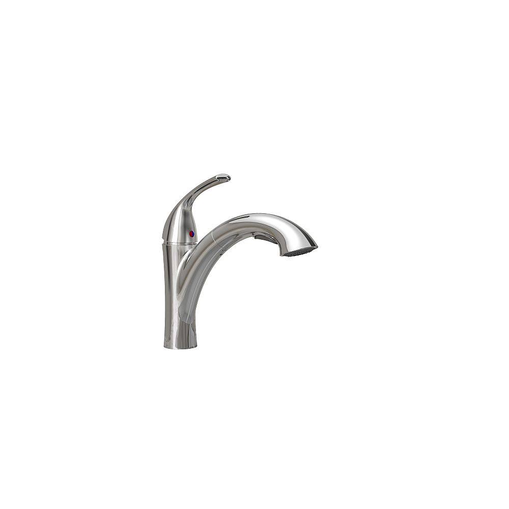 Single-Handle Pull-Out Kitchen Faucet in Chrome D234