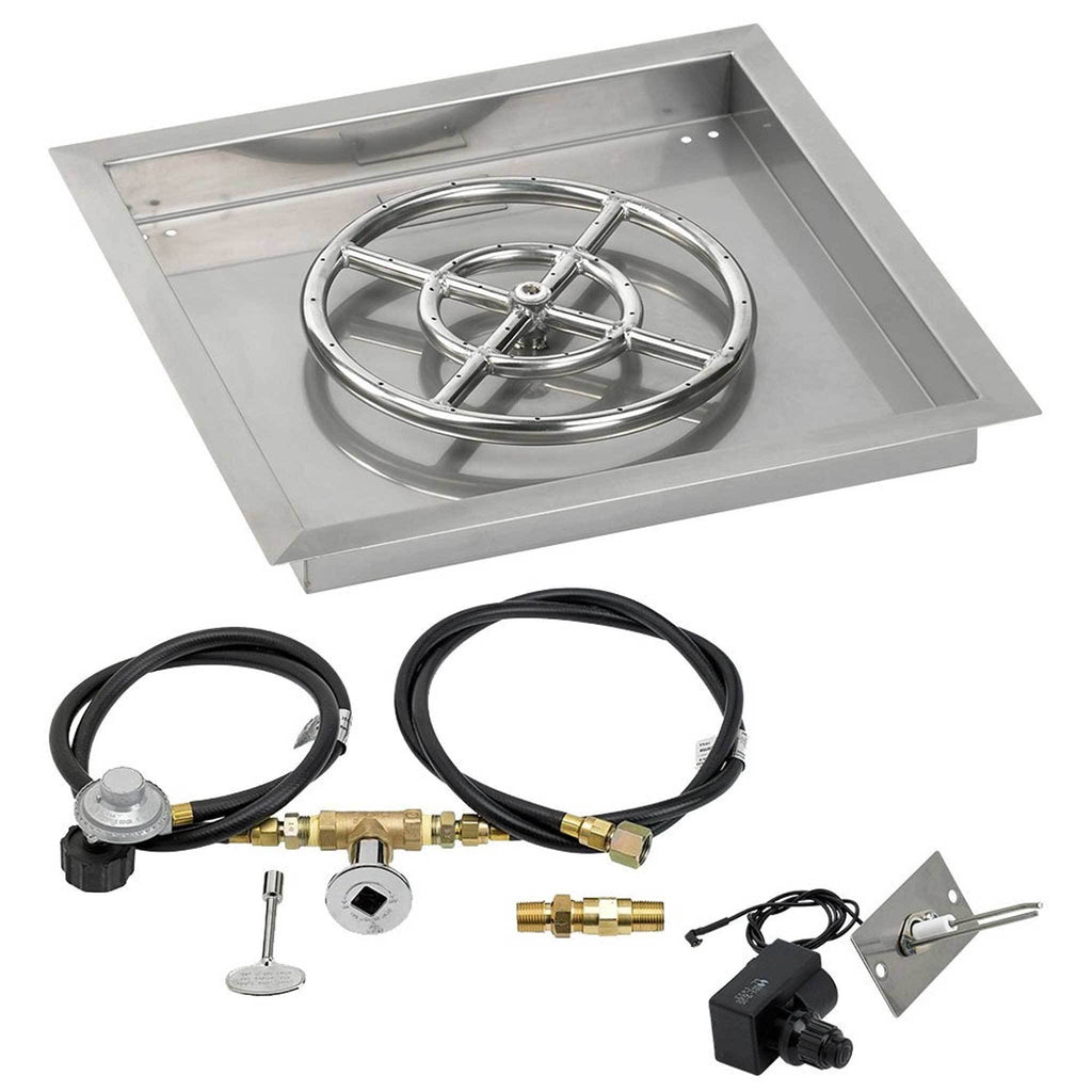 30x22 Stainless Steel Drop-In Pan with Match Light Kit Q3180