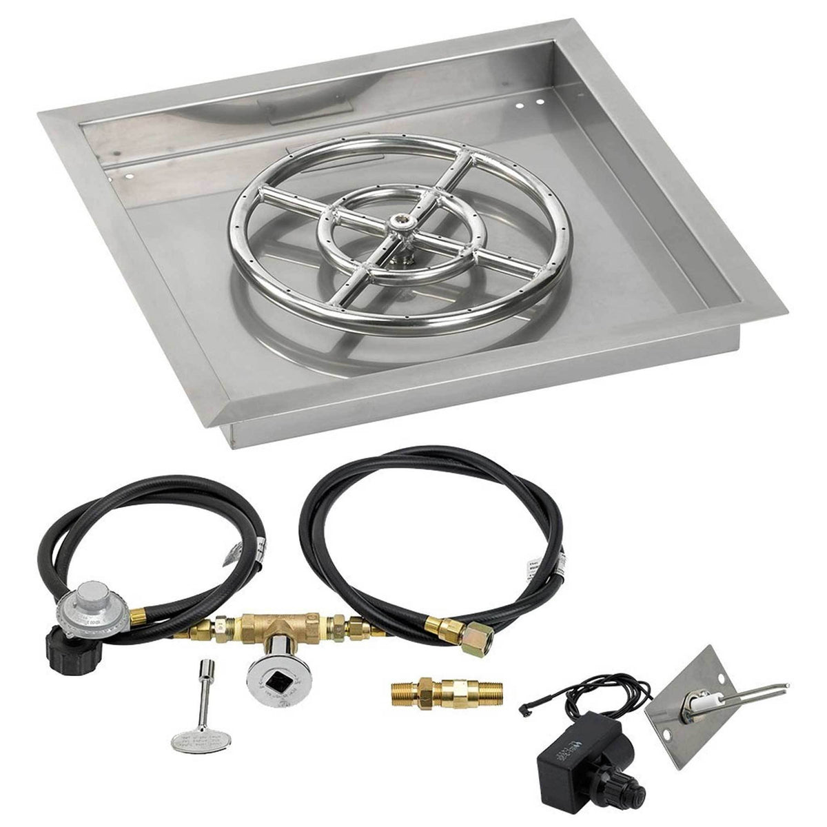 30x22 Stainless Steel Drop-In Pan with Match Light Kit Q3180