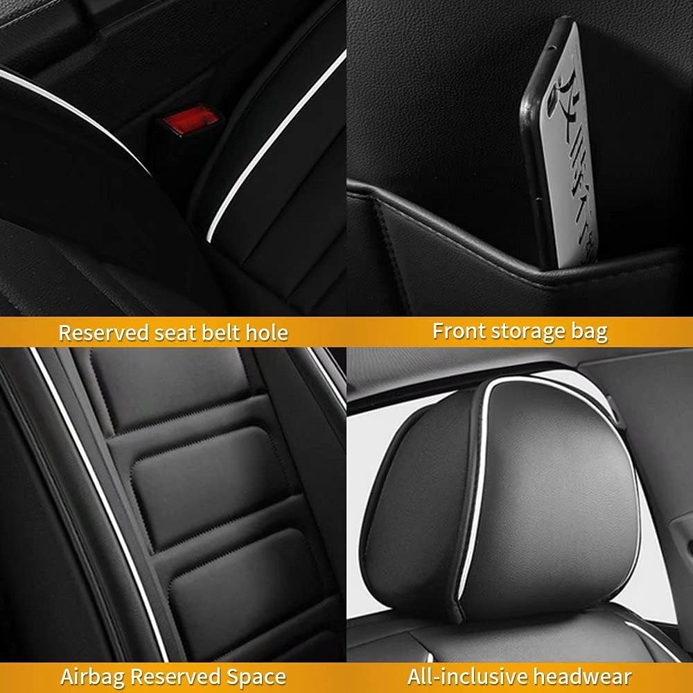 Custom Fit Full Set Waterproof Faux Leather Car Seat Covers G684