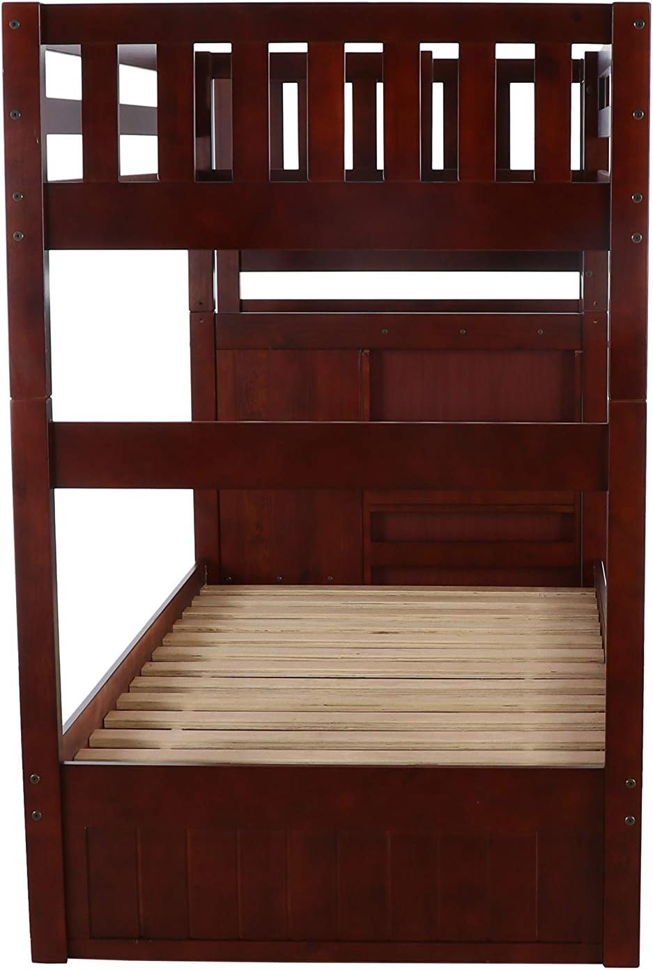 Twin Over Twin Bunk Bed with Trundle C97551