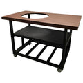 52 in. Aluminum Grill Cart Table with Locking Wheels T553