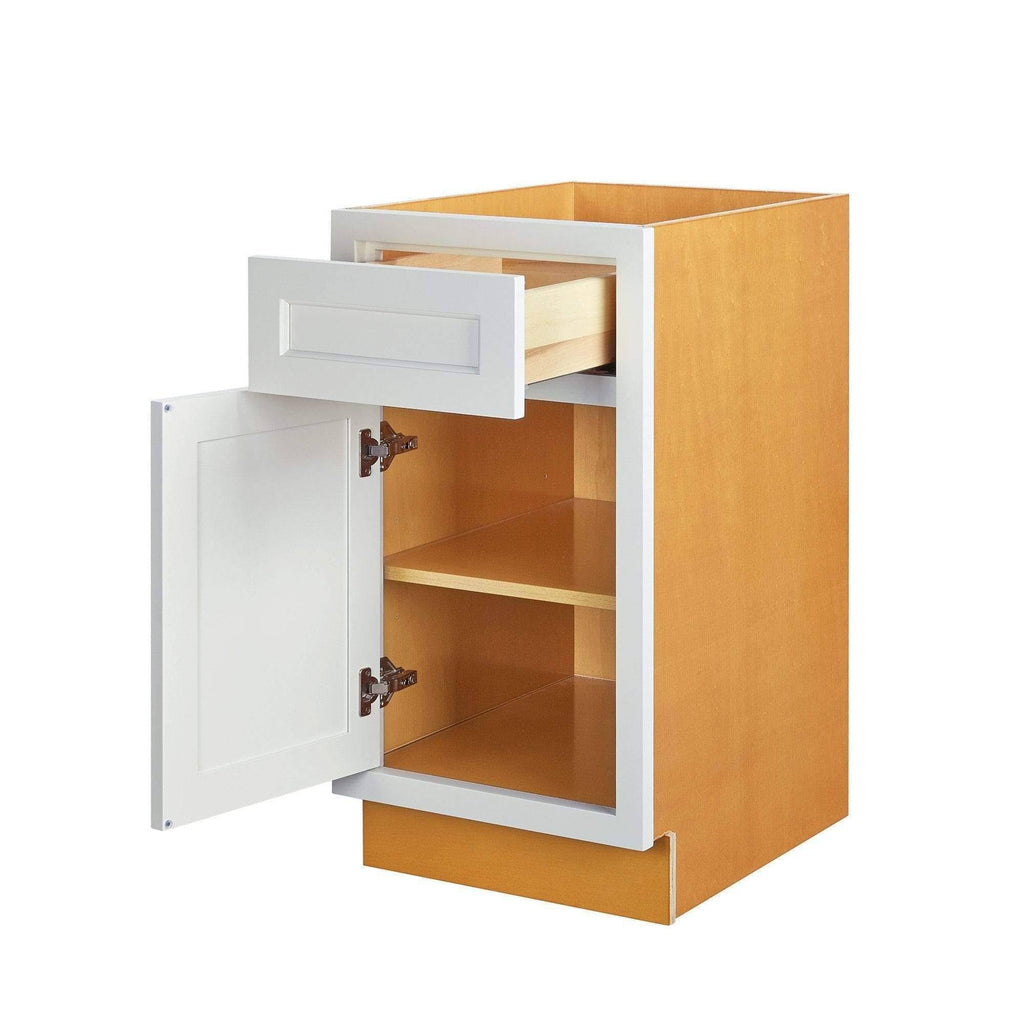 White Inset Raised Panel Base Cabinet B98690