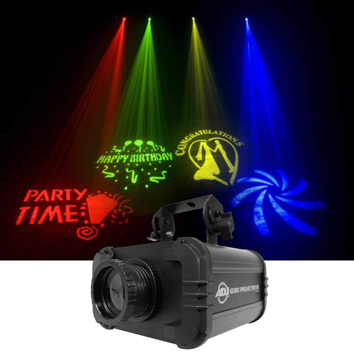LED Gobo Projector Light with 4 Colors 4 Patterns U8781