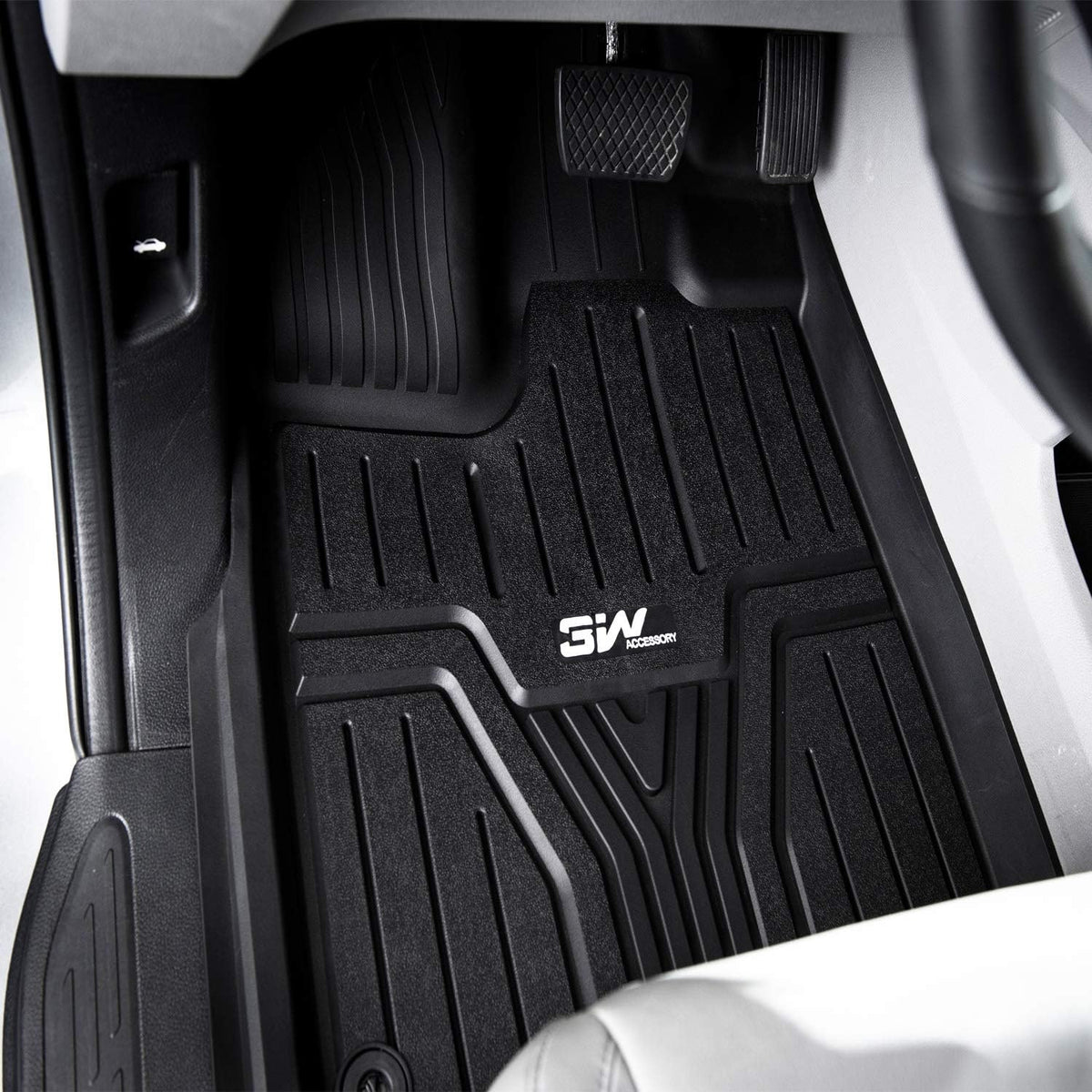 Black TPE All-Weather Car Floor Liners Full Set S831743