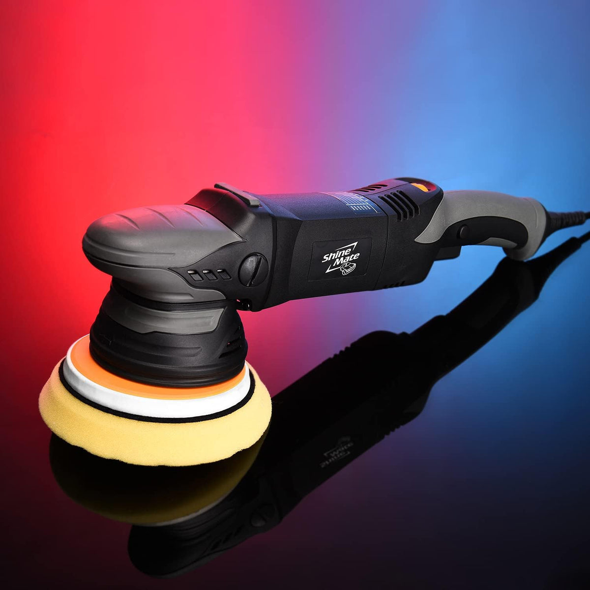 6 Inch Corded Dual Action Polisher with 4 Polish Pads I345347