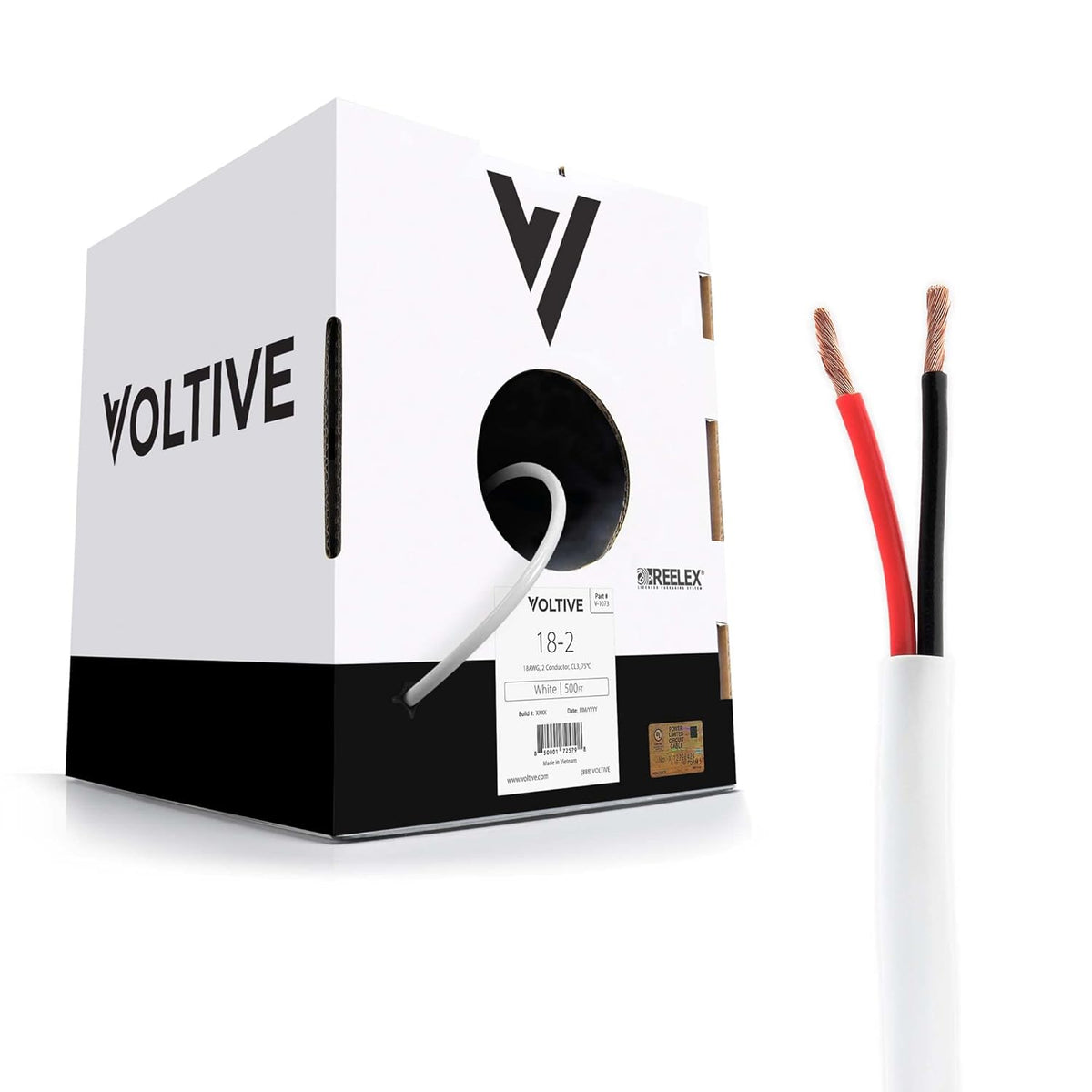 14 AWG 2 Conductor Oxygen-Free Copper Speaker Wire White K749