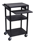 Black Keyboard Tray Audio Visual Cart Y7244