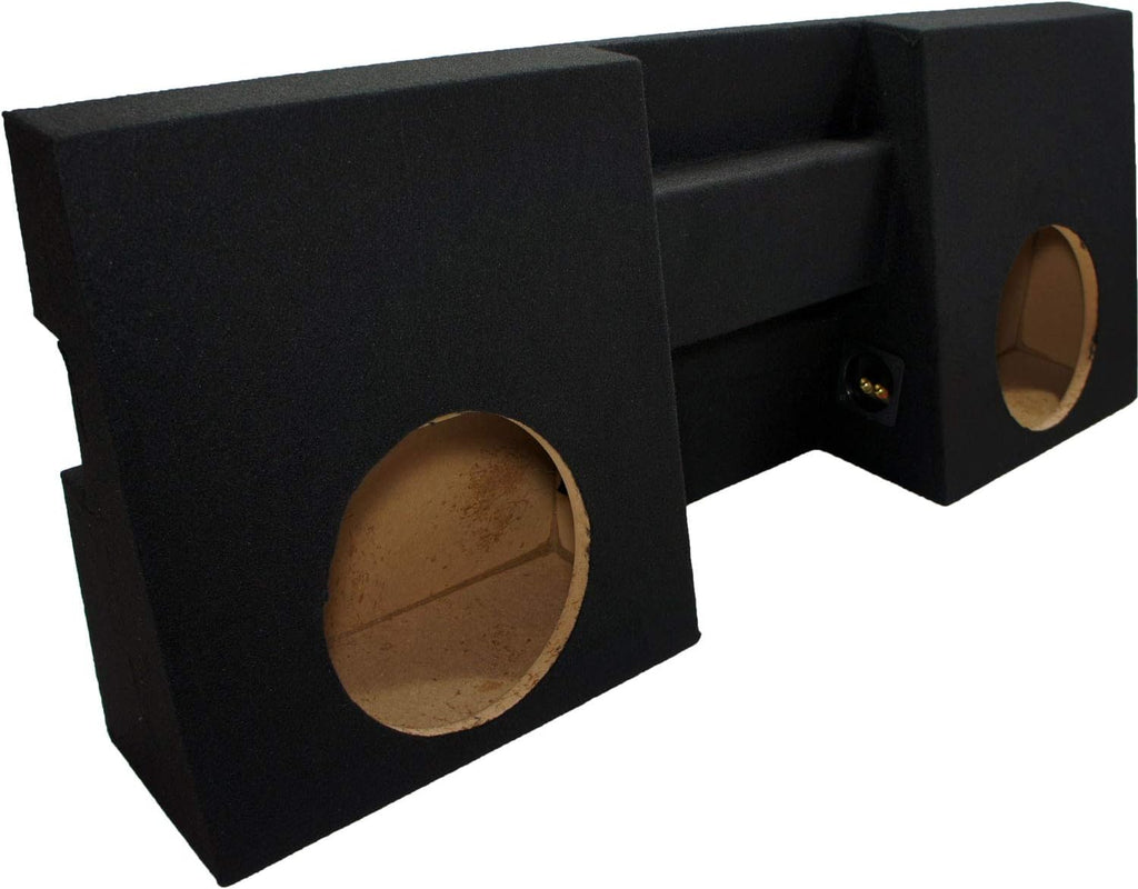 Compatible with 2005-2012 Toyota Tacoma Double Cab Dual 10 Sub Box Enclosure P117