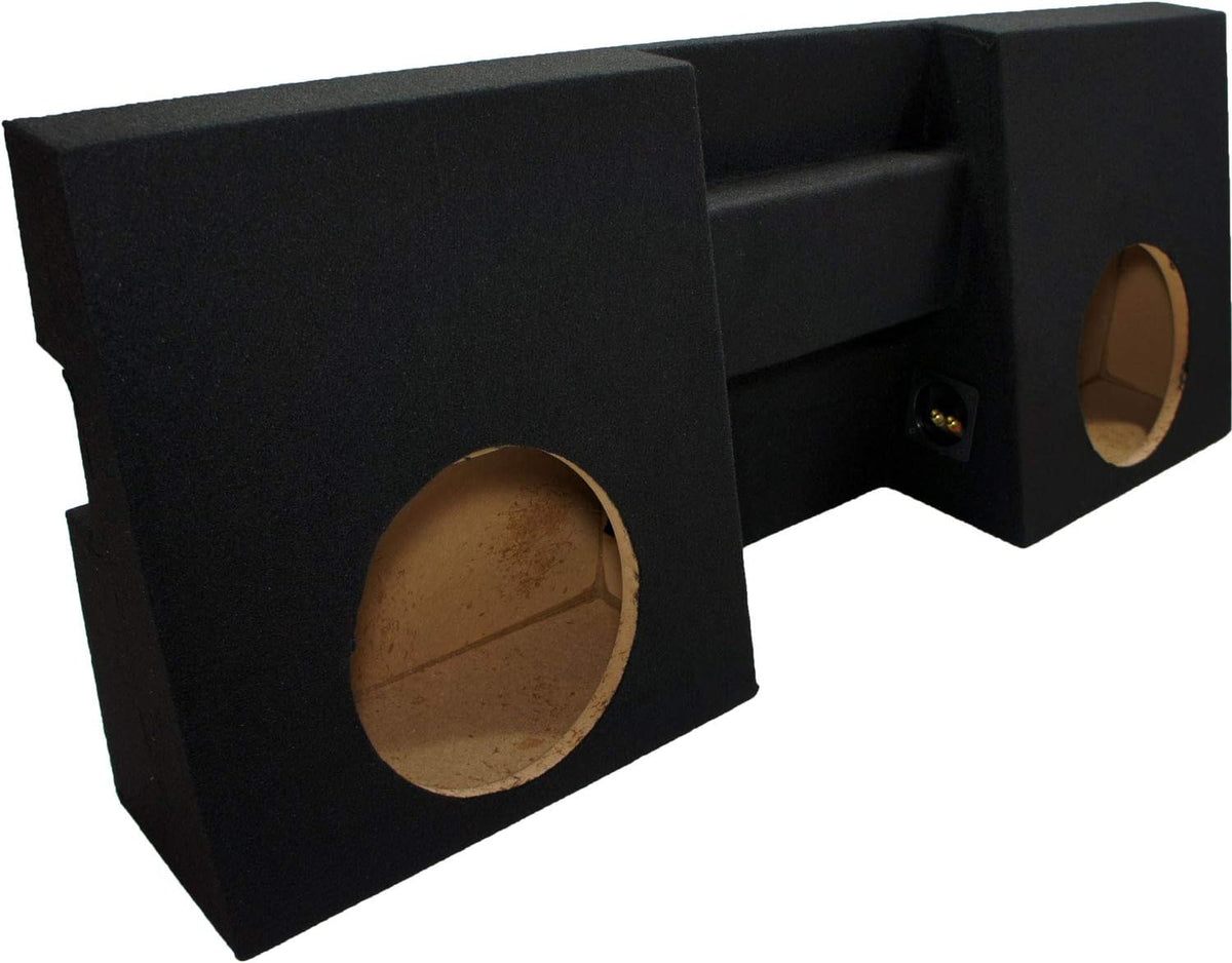 Compatible with 2005-2012 Toyota Tacoma Double Cab Dual 10 Sub Box Enclosure P117