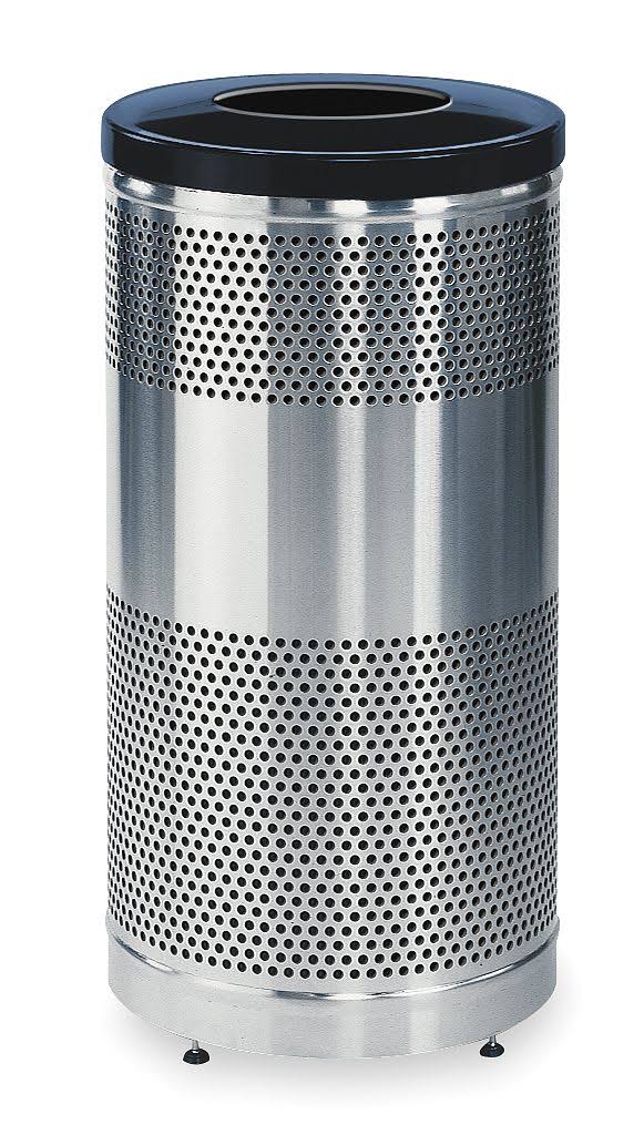 25gal Round Steel Trash Can E441