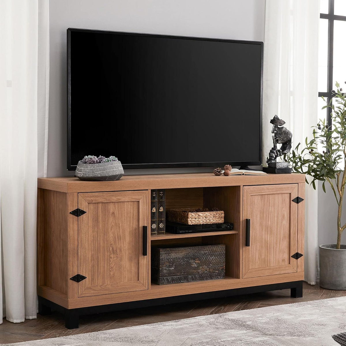 Electric Fireplace with Mantel and 7 Bookshelves V4120