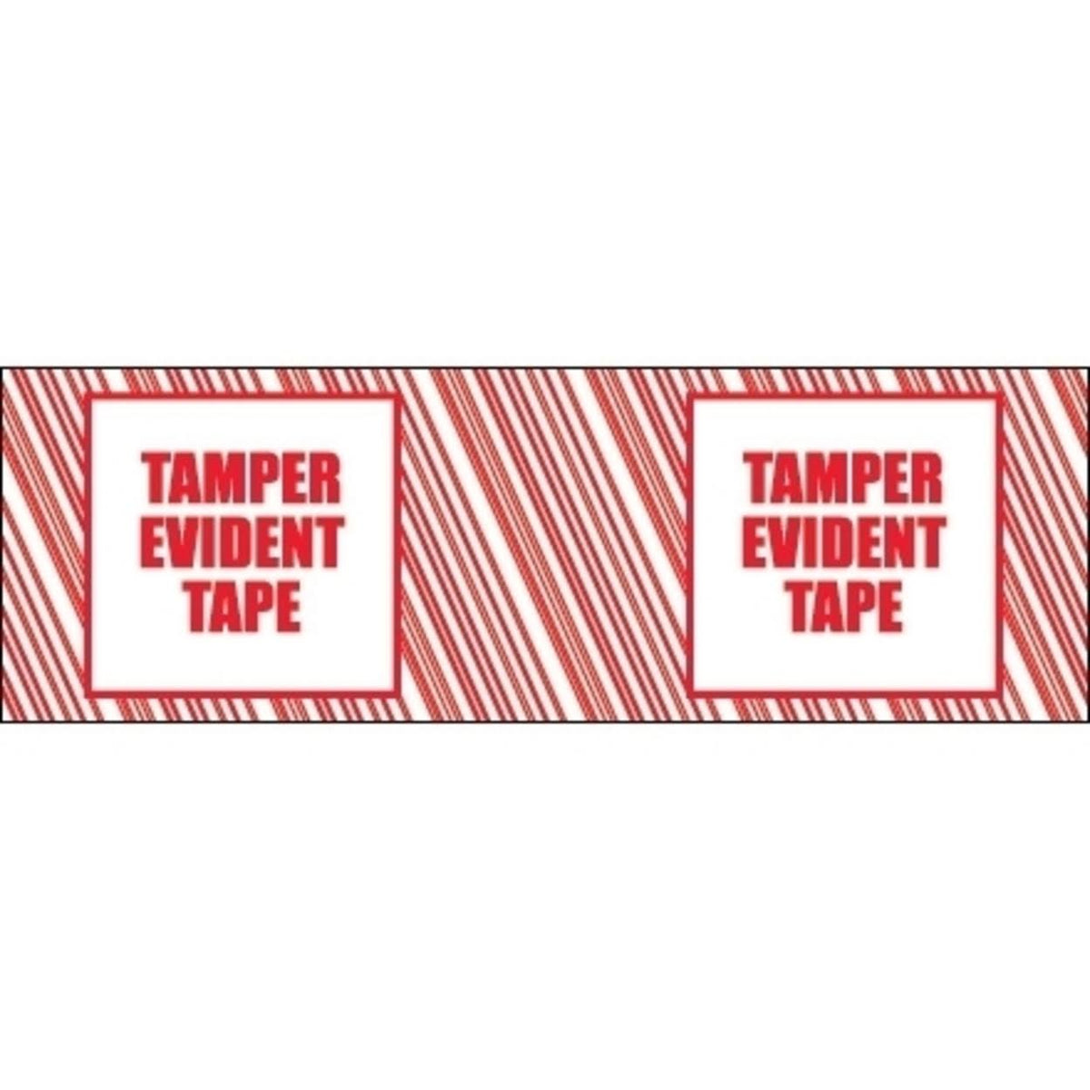 Security Tape, 3x22 x 110 yds, Red/White, 24/Case K81347