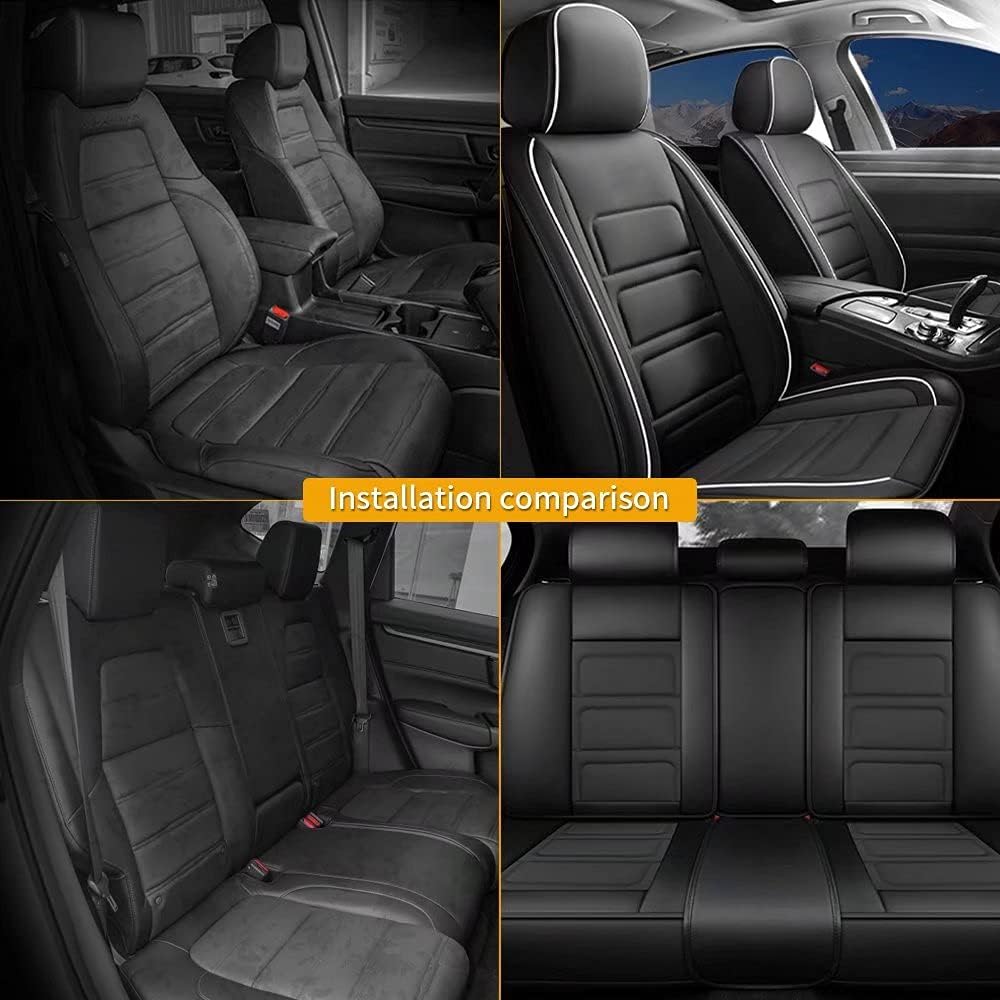 Custom Fit Full Set Waterproof Faux Leather Car Seat Covers G684
